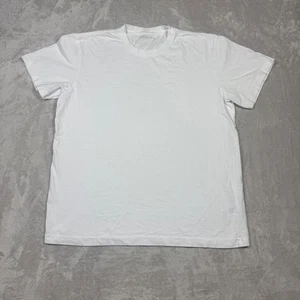 Nueva sin etiquetas Camiseta American Giant Blanca Cuello Redondo Para Hombre Hecha en EE. UU. Grande Informal - Imagen 1 de 9