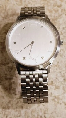 Reloj Puma 102691 Analógico Cuarzo Correa Acero Inoxidable **FUNCIONANDO ** Foto 1 de 4