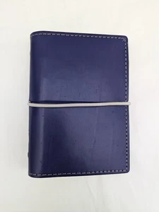 Filofax Mini Domino Purple Leather Case Organiser Wallet Rare - Picture 1 of 17