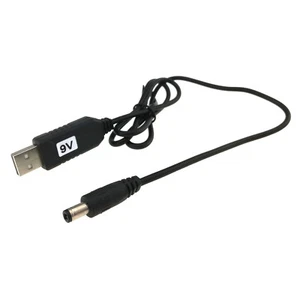 USB A to DC 9V Voltage Step Up Power Cable Converter Wire 5.5x2.1mm Jack Lead - Picture 1 of 7
