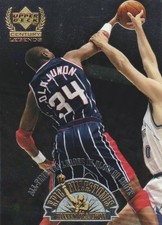1999 Upper Deck Century Legends Epic Milestones #EM7 Hakeem Olajuwon Rockets