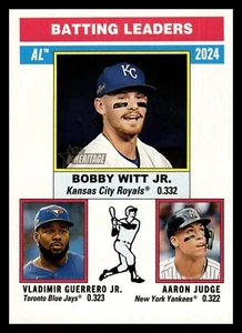 2025 Topps Heritage 192 Aaron Judge / Vladimir Guerrero Jr. / Bobby Witt Jr., Ne - Imagen 1 de 2