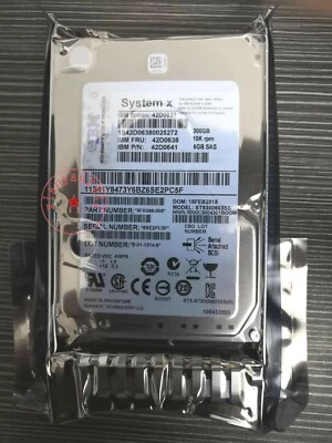 42D0637 IBM 300GB 10000RPM SAS 6Gbps 64MB Cache 2.5-inch Internal Hard Drive - Image 1 of 4