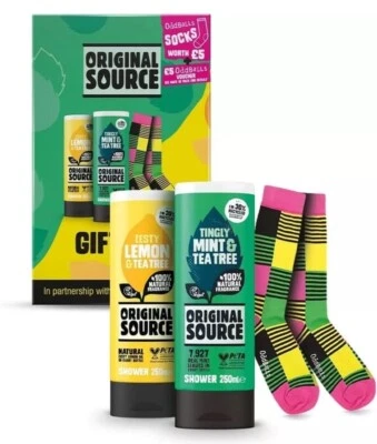 Original Source Oddballs Collaboration Shower Gel & Socks Gift Set - New Sealed