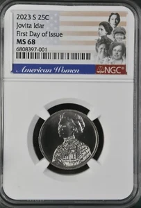 2023 S Jovita Idar Quarter NGC MS68 FDOI - Picture 1 of 2