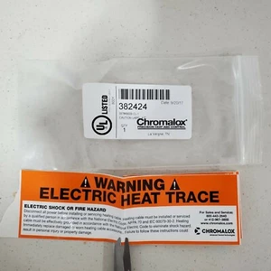 10 QTY Electric Heat Trace Warning Stickers for Pipe Chromalox Free Shipping - Picture 1 of 4