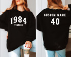 Vintage 1984 Birthday 3D Sweater Halloween Gift Best Price Christmas Gift