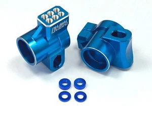 Cubo trasero de aluminio azul para Team Associated RC10 B6 B6D 91697 Dhawk Racing - Imagen 1 de 5