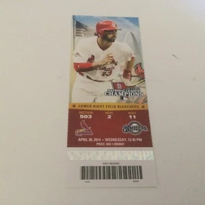 BIGLIETTO CARDINALI 2014 STUB 30/04/14 vs BREWERS~PRIMO SUCCESSO GREG GARCIA - Foto 1 di 1