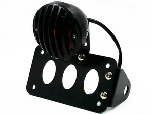 SIDE MOUNT LICENSE PLATE Bracket TAIL LIGHT FOR HARLEY Big Dog Dyna XL FL FXDB - Picture 1 of 9