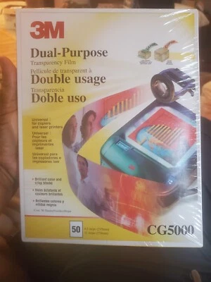 New !3M CG5000 Multipurpose Transpareny Film Printer Paper. Double Usage. - Image 1 of 4
