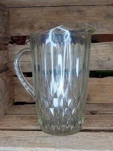 Vintage clear Glass  pitcher - Picture 1 of 5