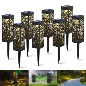 LED Solarlampe Solarleuchte Gartenlicht Außen-Beleuchtung Schattenlaterne Neu - Bild 1 von 25