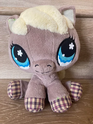 Littlest Pet Shop Horse Plush Stuffed Animal 8" Toy 2007 LPS Hasbro Cover