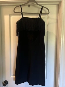 Vtg Women's Black Evening Dress Sz 11 Jonathan Logan - Picture 1 of 11