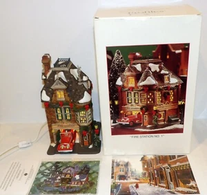 DEPT 56 PROFILES MAIN STREET MEMORIES FIRE STATION NO 1 STATE FARM EDITION 05709 - Picture 1 of 12