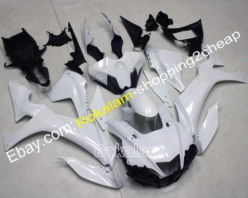 Carenados blancos brillantes para bicicleta deportiva Yamaha YZF1000 R1 2020 2021 2022 YZF YZF-R1 Foto 1 de 1