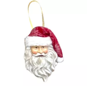 Adorno de Papá Noel - Resina Espalda Plana Interior Exterior Guirnalda Decoupage Decoración - Imagen 1 de 5
