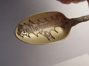 1892 Sterling Silver Bellefontaine Souvenir Spoon 4 3/8" Long Mary L. 92 - Picture 1 of 15