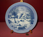 Vintage CURRIER & IVES The Homestead in Winter COLLECTOR PLATE ROYAL USA +