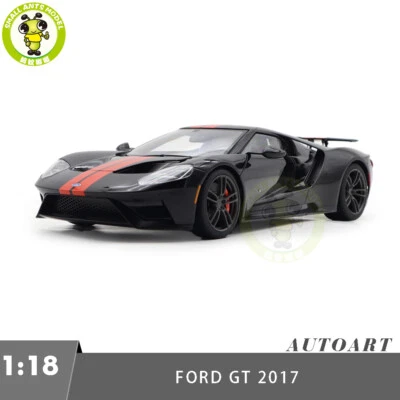 1/18 Autoart 72945 FORD GT 2017 Shadow Black / Orange Stripes Model Car - Image 1 of 4