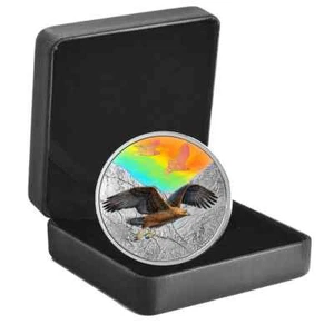 Canada 2019 2 oz 9999 Silver coin - Majestic Birds in motion - Golden Eagle - Picture 1 of 3