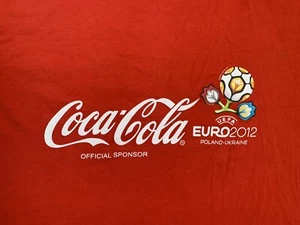 Coca-Cola UEFA Euro 2012 Poland Ukraine Coke Tee / Collector / Red T-Shirt S - Picture 1 of 5