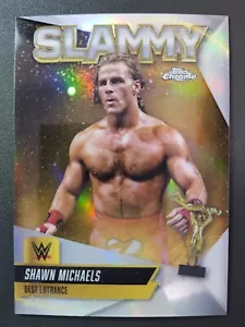 2025 Topps Chrome WWE #SMY-SML SHAWN MICHAELS SLAMMY INSERT REFRACTOR - Picture 1 of 2