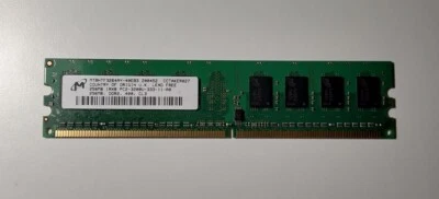 256mb DDR2 400 CL3 Micron Ram memory PC2-3200U-333-11-A0 - Image 1 of 2