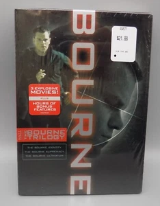 Bourne Trilogy DVD Box Set Sealed Robert Ludlum Matt Damon Jason Bourne Identity - Foto 1 di 11