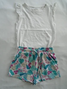 John Lewis Girl's Sleeveless Top and Floral Short Set (7 Years) - Picture 1 of 3