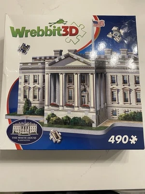 Wrebbit 3D Puzzle The White House 490 pieces New Sealed Box - Image 1 of 3