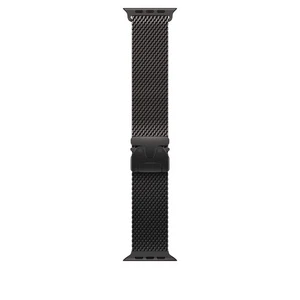 Original Apple Watch Ultra Noir Titane Boucle Milanaise (49mm) Taille Moyenne - Photo 1 sur 3