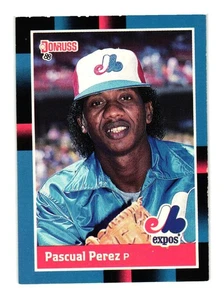 1988 Donruss #591b Pascual Perez Montreal Expos - Picture 1 of 2