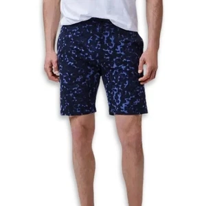 Pantaloncini chino marca Good Man Flex Pro jersey leggeri flat davanti blu M nuovi senza etichette - Foto 1 di 9