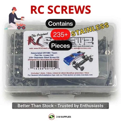 RCScrewZ Stainless Screw Kit asc124 for Associated DR10M / Team #70029 | KIT - Image 1 of 4