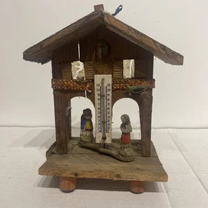 Vintage Swiss Weather Prophet Folk Hansel Gretel  Witch Fairy Tale Hygrometer  - Picture 1 of 5