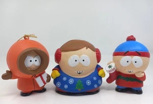 South Park Christmas Figure Lot 3 Stan Cartman Kenny Comedy Partners 2000's 3" - Picture 1 of 12