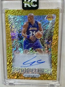 2023-24 Panini Prizm Deca Shaquille O'Neal Gold Shimmer Prizm Auto 05/10! Lakers - Picture 1 of 2