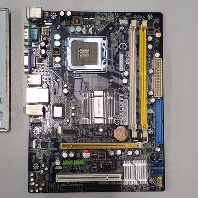 Genuine Foxconn G31MV LGA 775 Intel G31 Chipset MicroATX 2xDIMM DDR2 Motherboard - Image 1 of 4