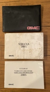 2005 GMC Savana Van 1500 2500 3500 Owners Manual Set With Case - Foto 1 di 1