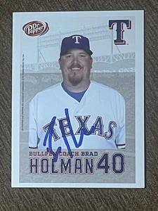 Texas Rangers Alumni Legacy Team Karte Brad Holman HANDSIGNIERT - Bild 1 von 1