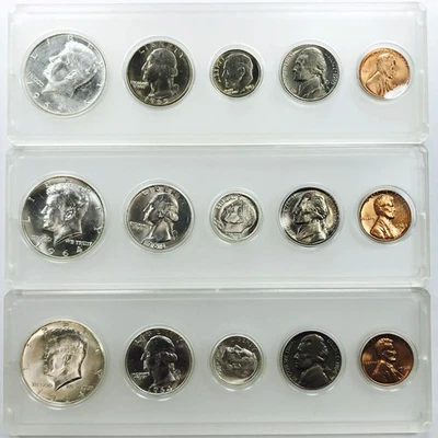 1964 & 1965 US MINT SET LOT! 3 TOTAL SETS! GORGEOUS! FANTASTIC! WOW! NR #P1105 - Image 1 of 3