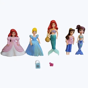 5 figuras de bolsillo Polly 4 princesas y 1 sirena + 2 accesorios - Imagen 1 de 15