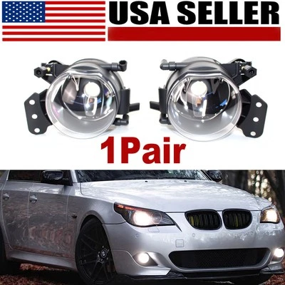 For BMW E60 E90 323i 325i 328i 330i 335 LED Pair Front Bumper Fog Light Lamp US - Image 1 of 4