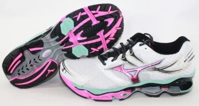 Womens Mizuno Wave Creation 14 White Pink Blue Running Sneakers Shoes NO BOX - Image 1 of 4