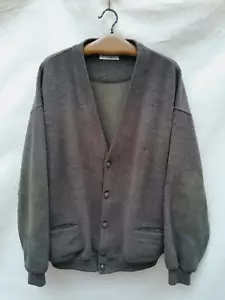 Vintage Burberry Jacket Mens XXXXXL Green Fleece Made in Spain - Picture 1 of 14