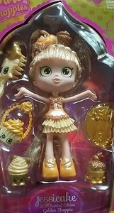 2016 SDCC Exclusive Shopkins Jessicake Limited Edition Golden Shoppies 1075/2000 - Bild 1 von 6