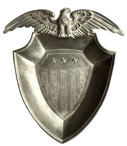 ORIGINAL VINTAGE AMERICAN EAGLE PEWTER ASHTRAY COLONIAL CASTING CO. MERIDEN CONN - Picture 1 of 5