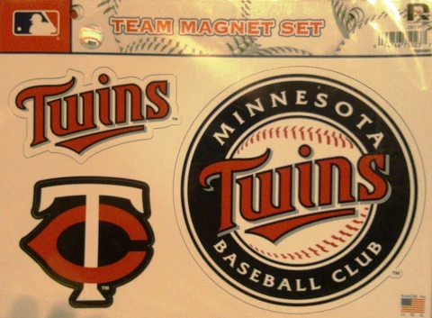 MLB Minnesota Twins Team Magnet Set Cover